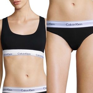 Calvin Klein Modern Cotton Bralette and Briefs